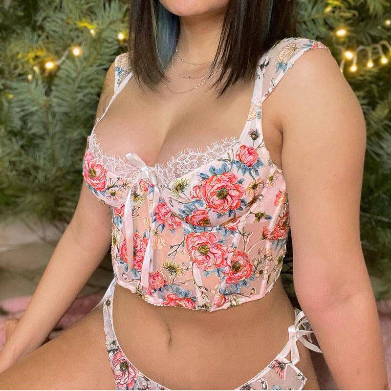 Kiara Underwire Floral Crop Top