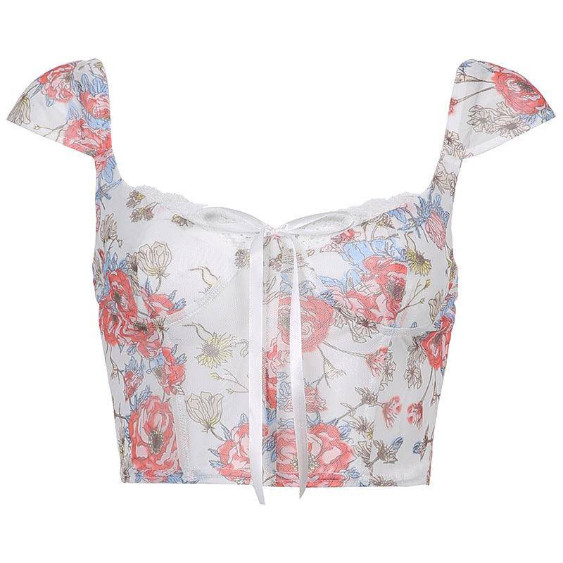 Kiara Underwire Floral Crop Top