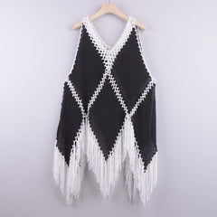 Lizeth Tassel Trim Sleeveless Top