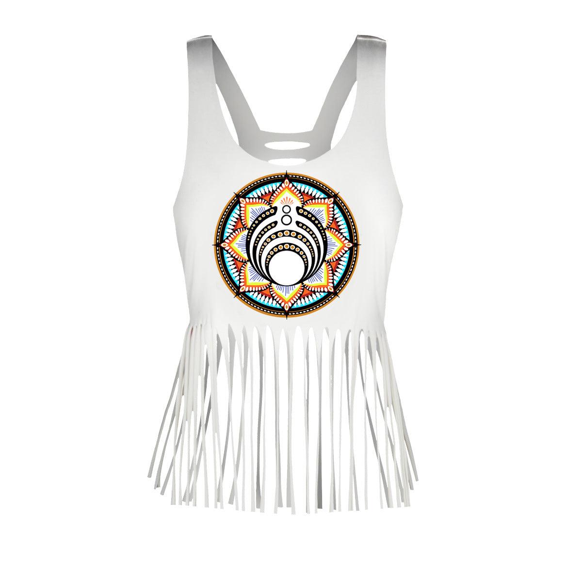 Karlie Tassel Trim Tank Top