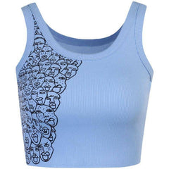Amaris Figure Print Crop Top