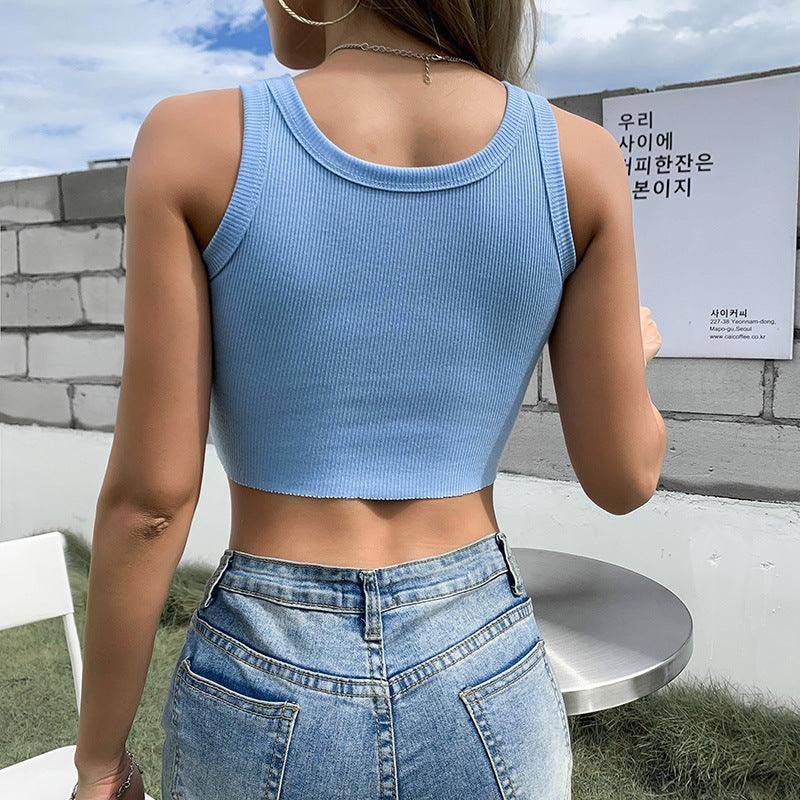 Amaris Figure Print Crop Top