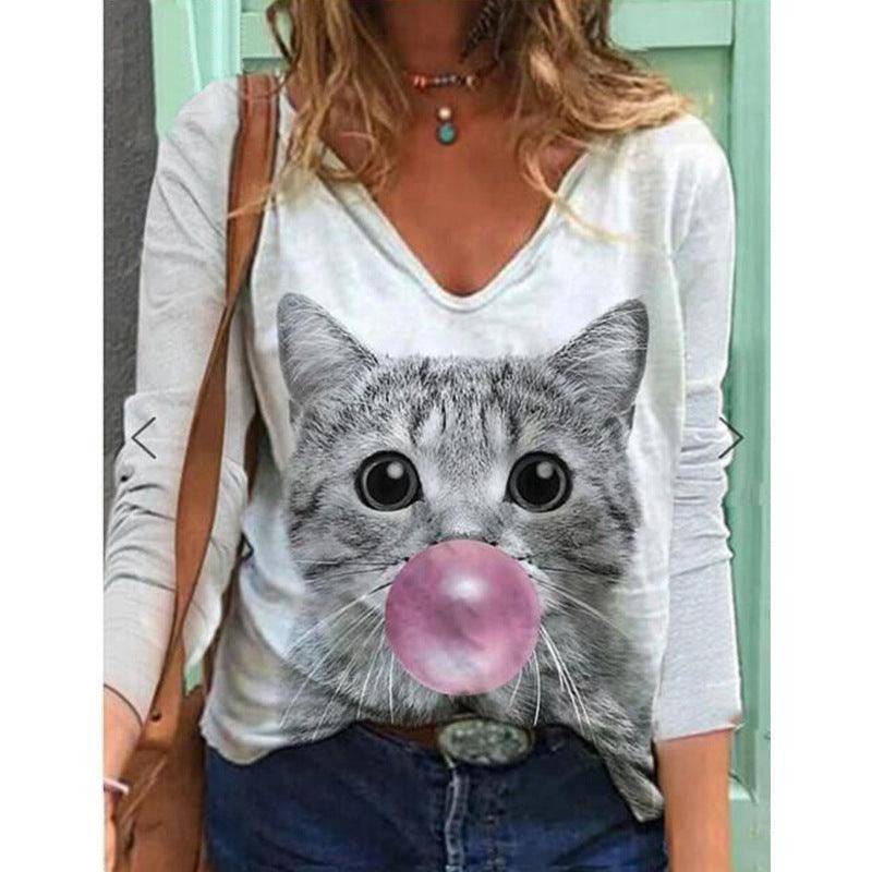 Kaylie Printed Long Sleeve Top