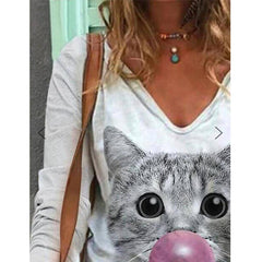 Kaylie Printed Long Sleeve Top