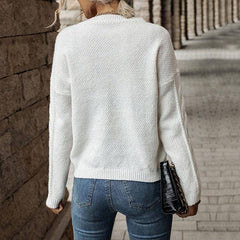 Kaylynn Knitted Solid Sweater