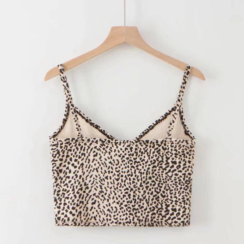 Mercedes Spaghetti Strap Cropped Cami Top