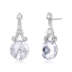 Nova Sterling Silver Dazzling Zirconia Crystal Earring