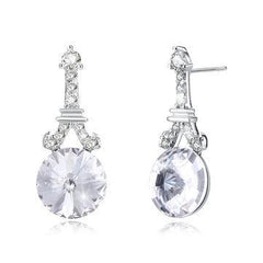 Nova Sterling Silver Dazzling Zirconia Crystal Earring