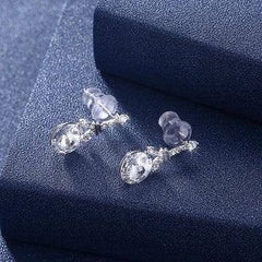 Nova Sterling Silver Dazzling Zirconia Crystal Earring