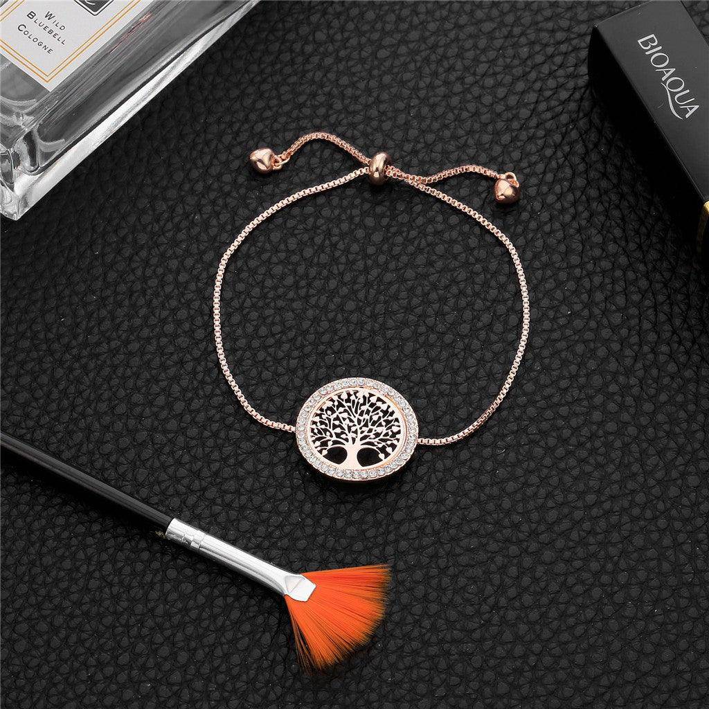 Yvanna Adjustable Rhinestone Link Bracelet