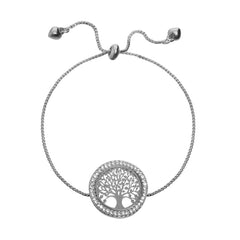 Yvanna Adjustable Rhinestone Link Bracelet