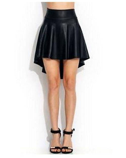 Christina High Waist Asymmetric Ruffle Skirt