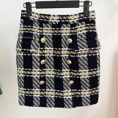 Lia Checkered Mini Skirt