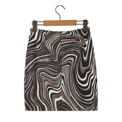 Alexandria Allover Fluid Print Skirt