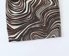Alexandria Allover Fluid Print Skirt