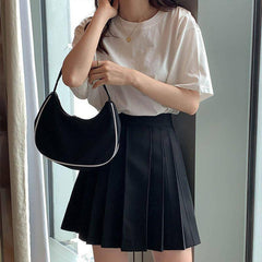 Evangeline Solid Pleated Skirt