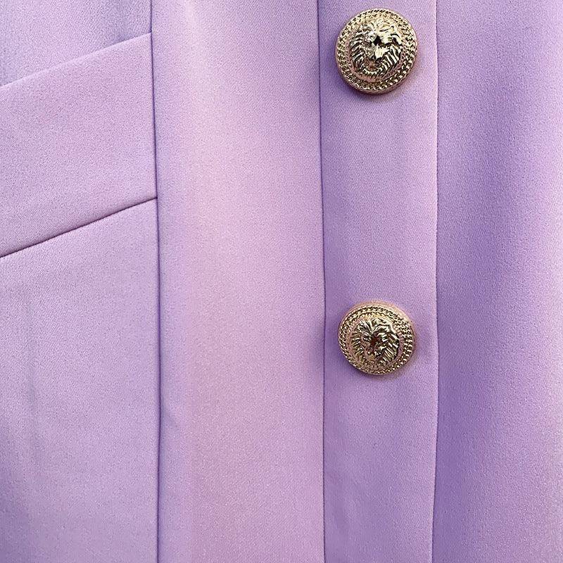 Lexi Solid Button Embellished Skirt