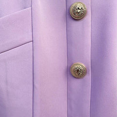 Lexi Solid Button Embellished Skirt