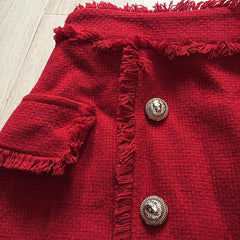 Daphne Tweed Solid Decor Skirt