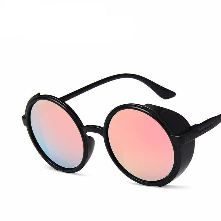 Suzan Round Frame Retro Sunglasses