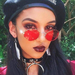 Ebony Round Frame Tinted Sunglasses