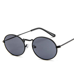 Ebony Round Frame Tinted Sunglasses