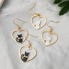 Madison Hearty Cat Wire Hook Earrings