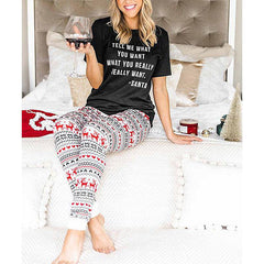 Emilia Christmas Cotton Pants Set