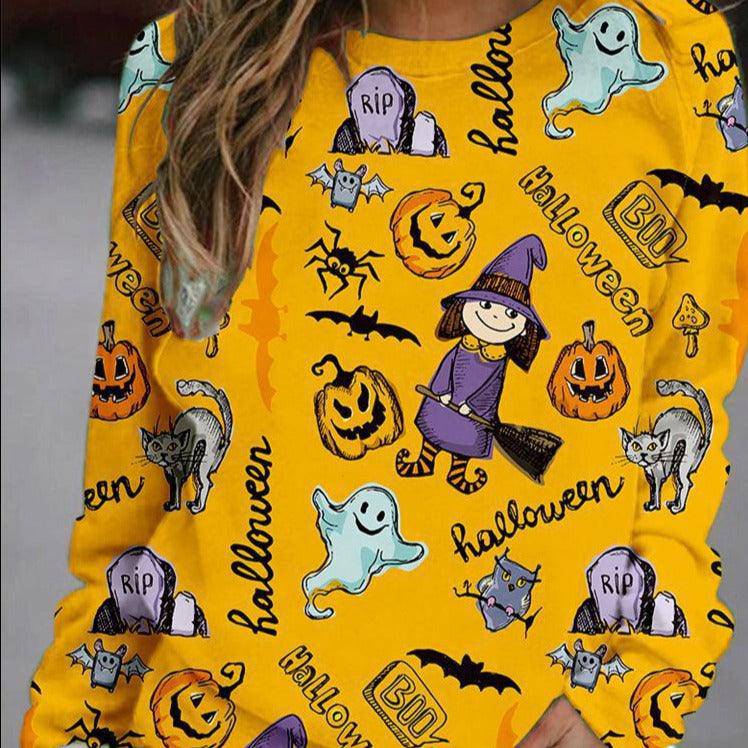 Luz Halloween Pullover Long Sleeve Top