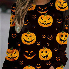Luz Halloween Pullover Long Sleeve Top