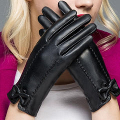 Touch screen PU plus fleece gloves