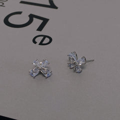Stone bowknot earrings