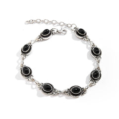 Stone multicolor anklet