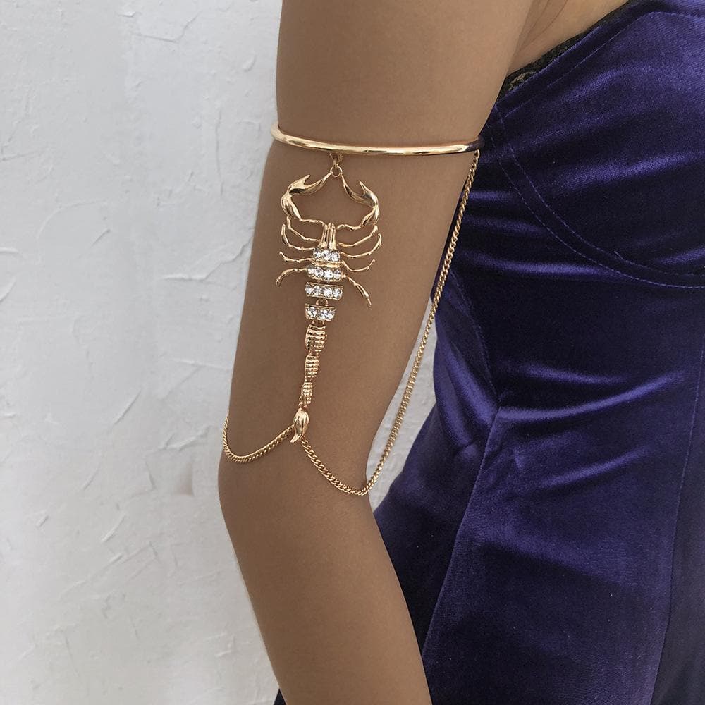 Scorpion rhinestone armbands
