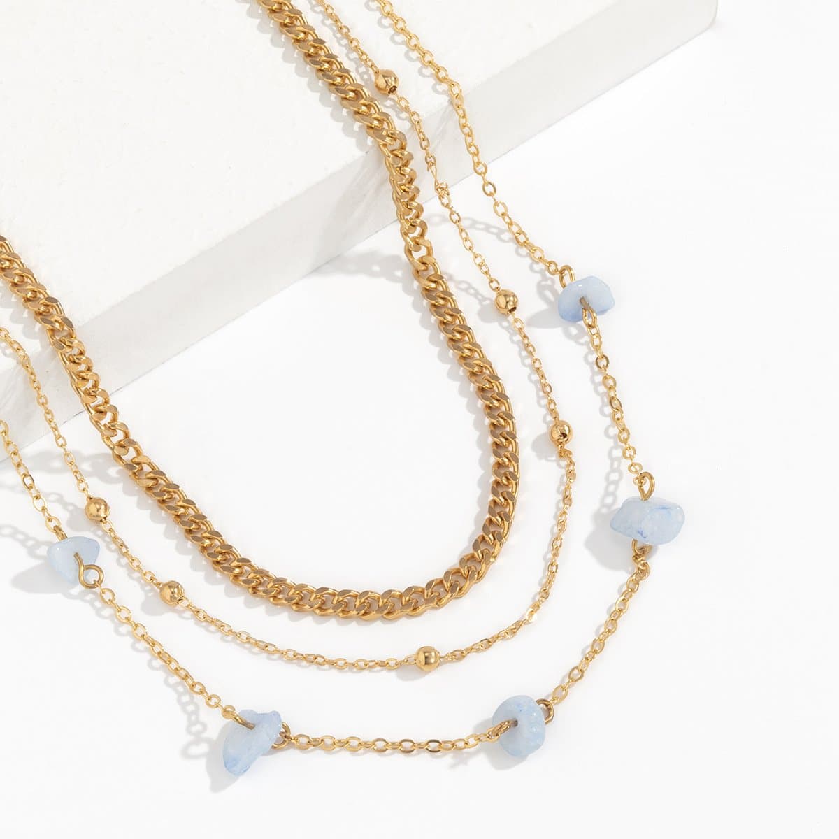 Stone beaded 3 pcs waist chain