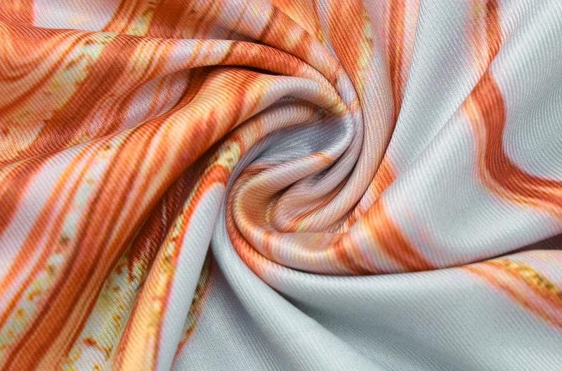 Contrast print o ring v neck long sleeve maxi dress
