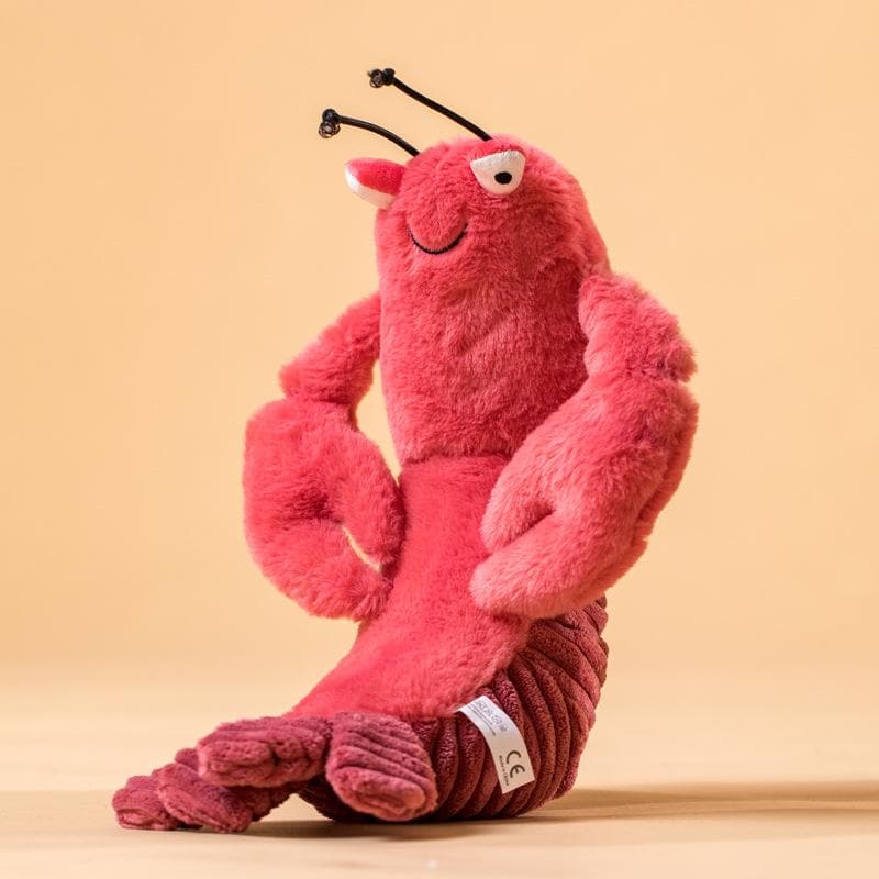 Orange Red Lobster Plush Toy