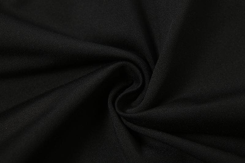 One shoulder solid irregular hollow out backless bodysuit