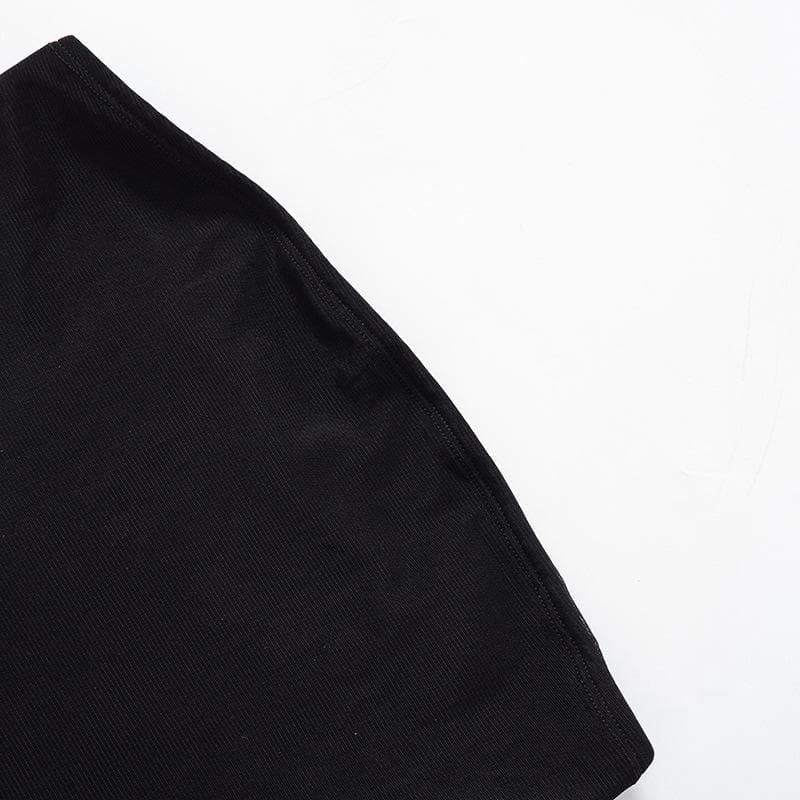 Solid sleeveless mesh backless tube top