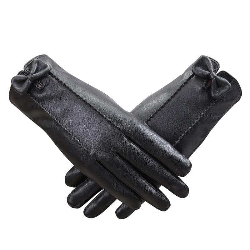Touch screen PU plus fleece gloves