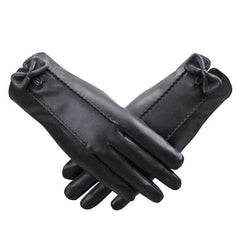 Touch screen PU plus fleece gloves