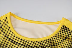 Crewneck long sleeve body print thermal top