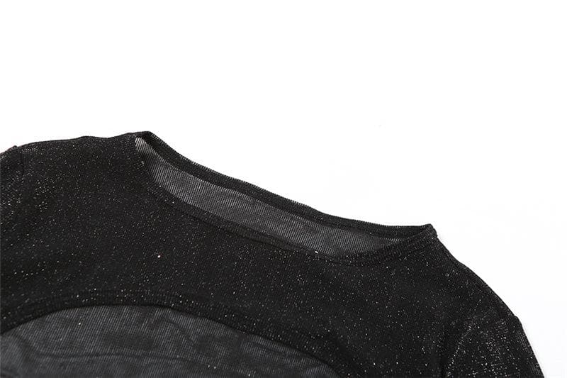 Textured long sleeve crewneck shrug 2 piece crop top
