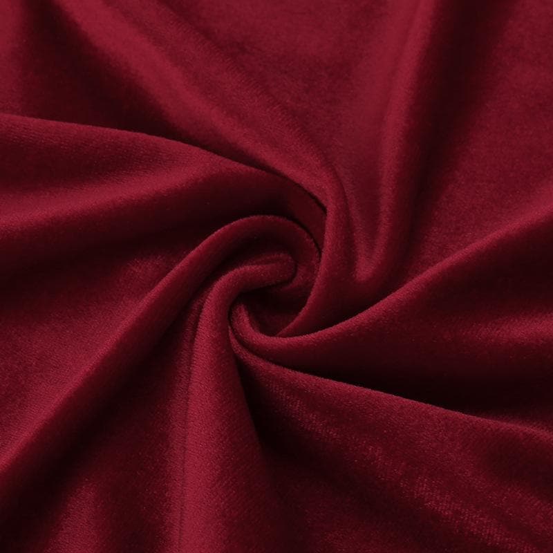 Cowl neck ruched gloves lace velvet zip-up cami mini dress