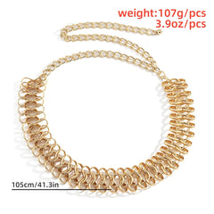 Solid waist chain