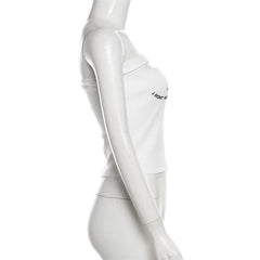 Ribbed embroidery hollow out backless tube cut out top