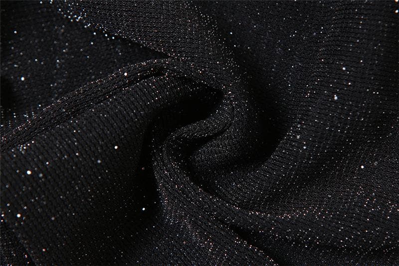 Textured long sleeve crewneck shrug 2 piece crop top