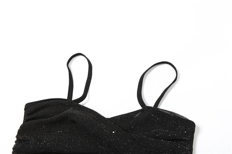 Textured long sleeve crewneck shrug 2 piece crop top
