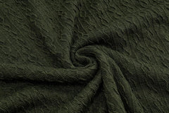 Ruffle halter textured hollow out self tie solid mini dress