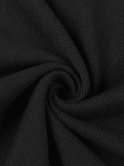 Knit Contrast Color Mini Dress